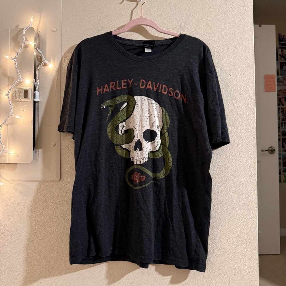 Harley-Davidson Sedona Arizona Skull Snake Graphic T-Shirt XL Black Biker Tee